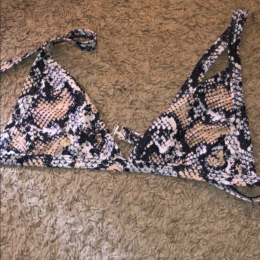 Snakeskin Bathing Suit Top